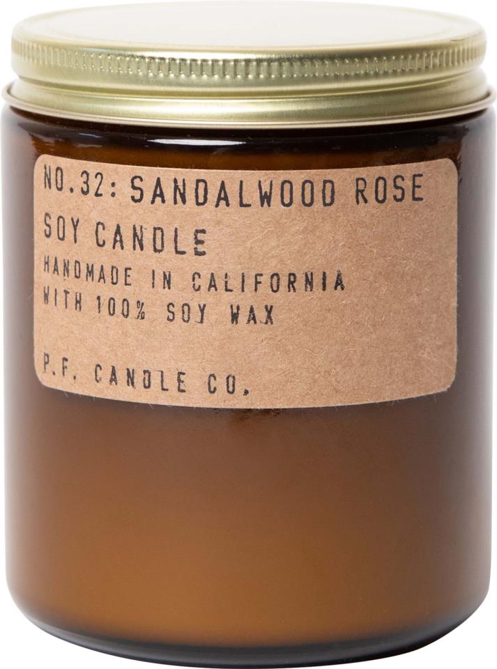 P.F. Candle Co. Sandalwood Rose soy candle 204 g