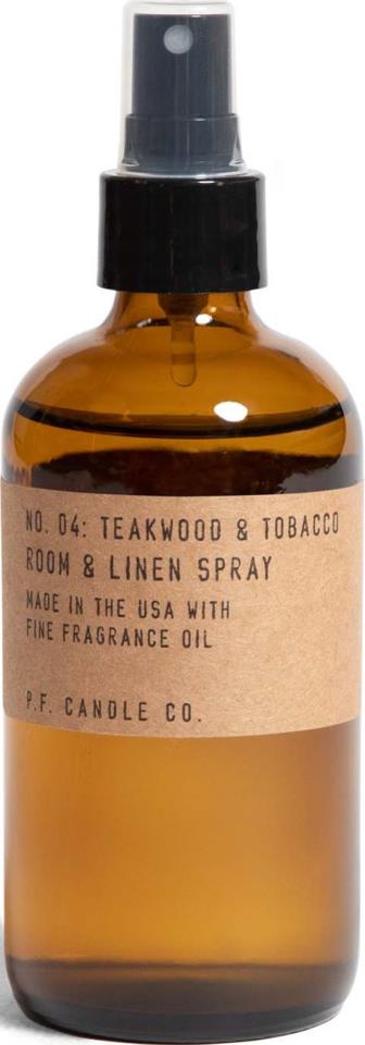 P.F. Candle Co. Teakwood & Tobacco linen and room spray 229 ml