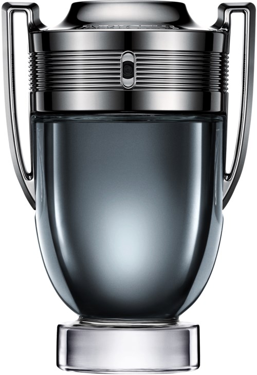 A shiny, modern trophy with handles and a sleek design. It has a dark base and a reflective surface.