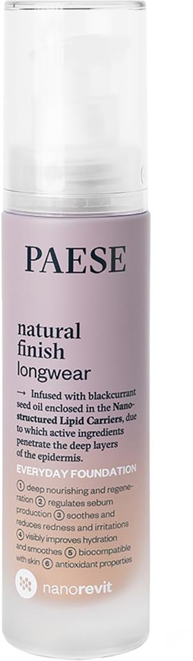 PAESE  Natural Finish Longwear Foundation No 1,5 Nude 35 ml