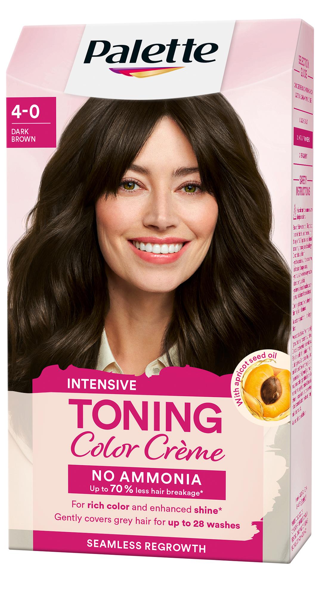 Schwarzkopf Palette Intensive Toning Color Crème 4-0 Dark Brown | lyko.com