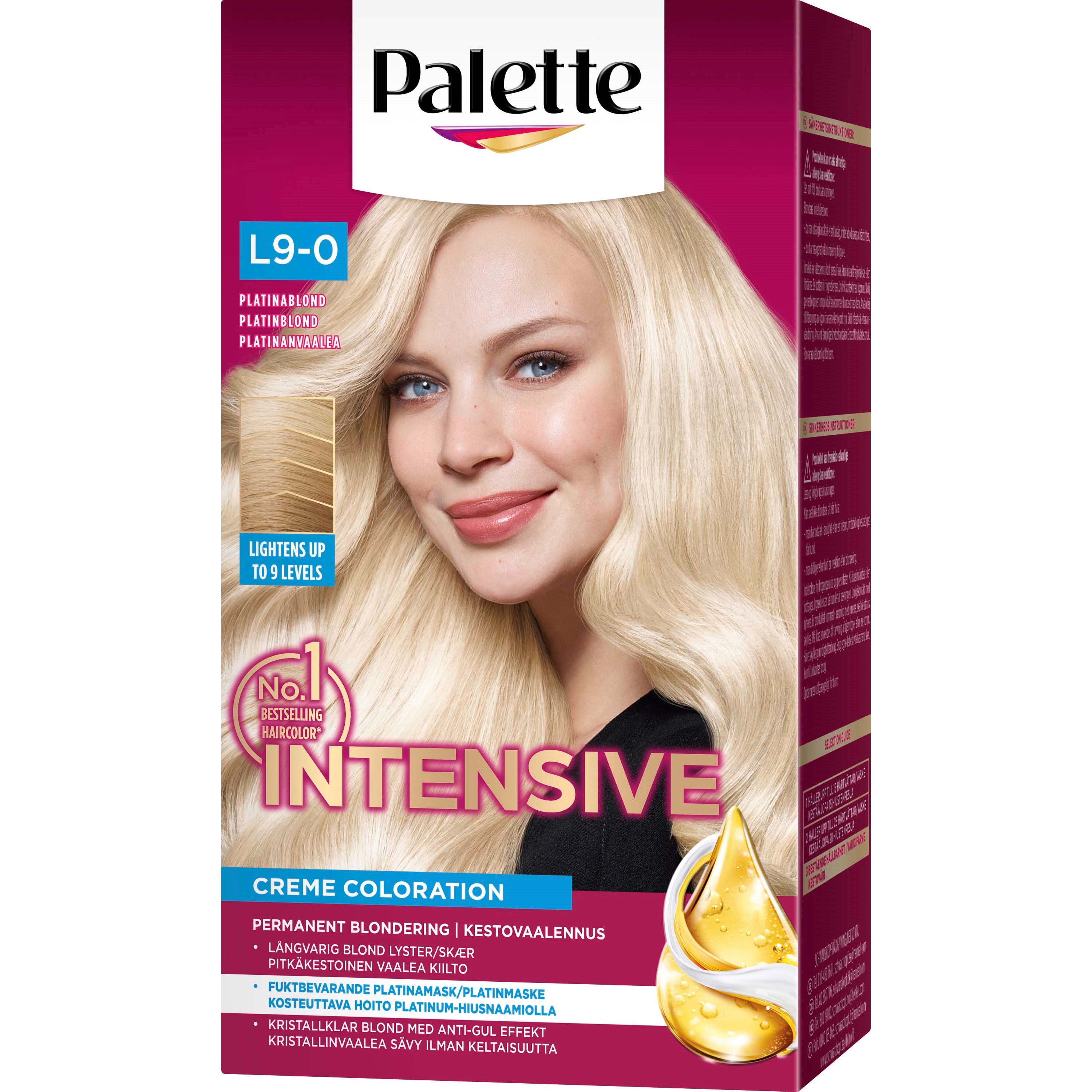 Palette Intensive Creme Coloration L9-0 Platinum Blonde