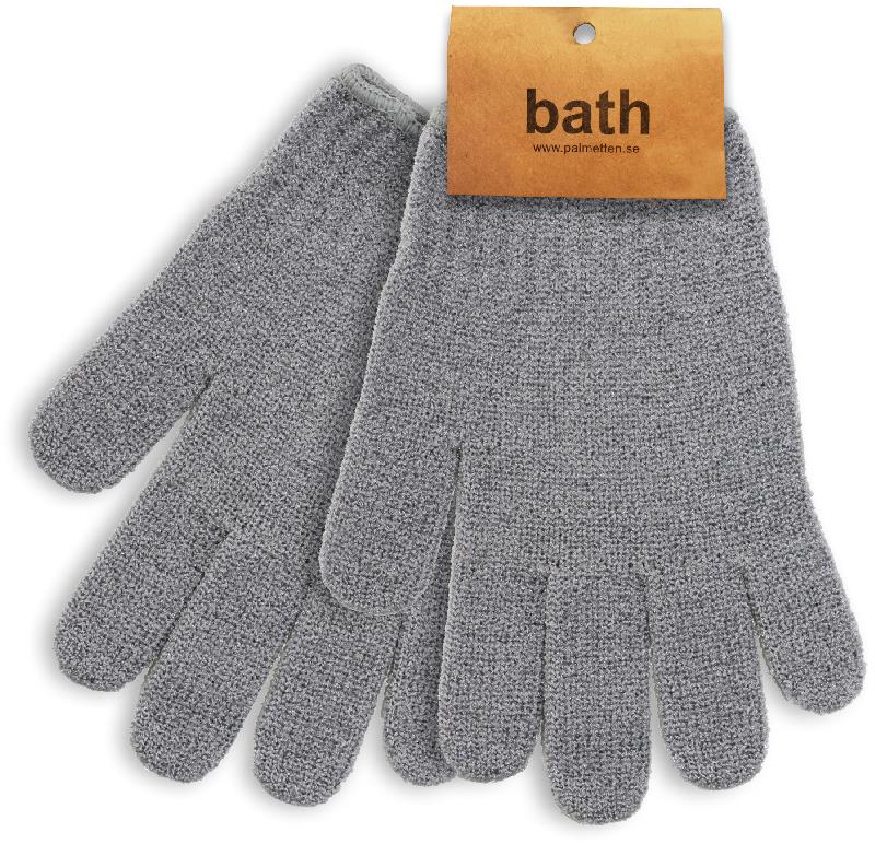 Palmetten Massage Glove 2-pack Light Grey