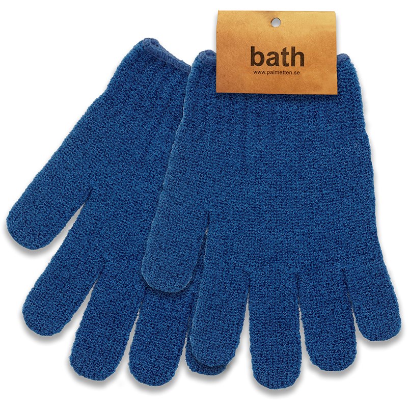 Bilde av Palmetten Massage Glove 2-pack Navy Blue