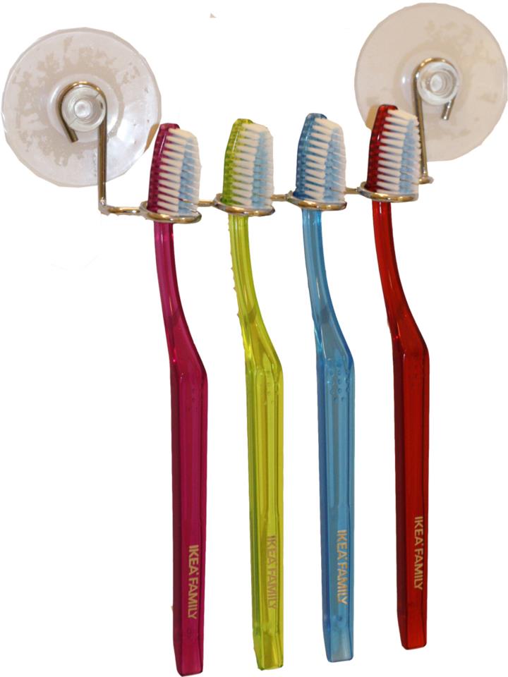 Palmetten Toothbrush holder 4 pieces suction