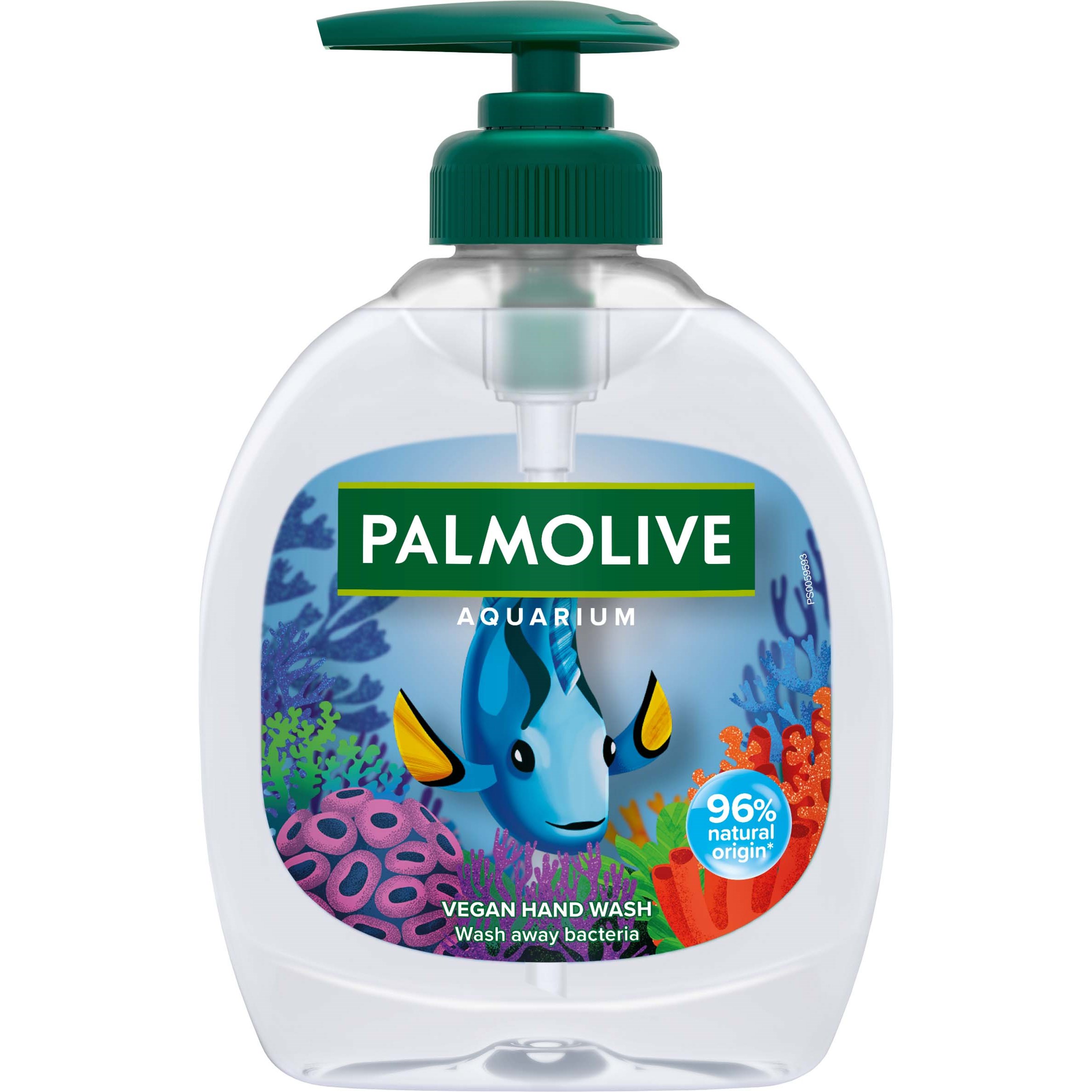 Palmolive AQUARIUM, Hands, Flydende sæbe, Transparent, Aqua, Sodium C12-13 Pareth Sulfate / Sodium Laureth Sulfate, Sodium Chloride, Cocamidopropyl..., 300 ml, 1 stk