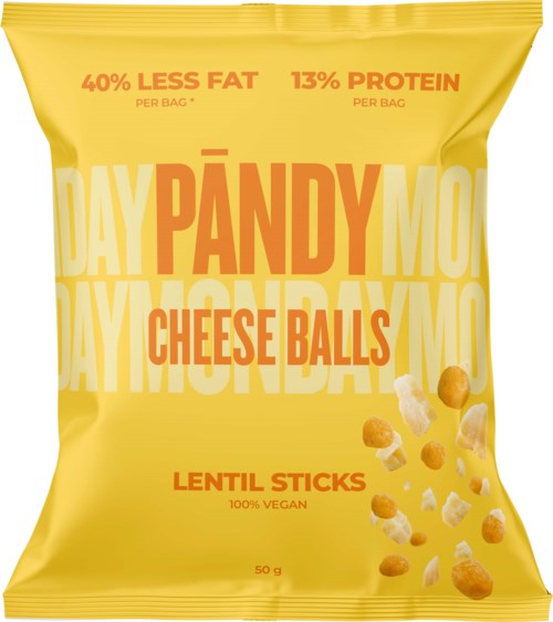 Pändy Lentil Snacks Cheese Balls 50 g