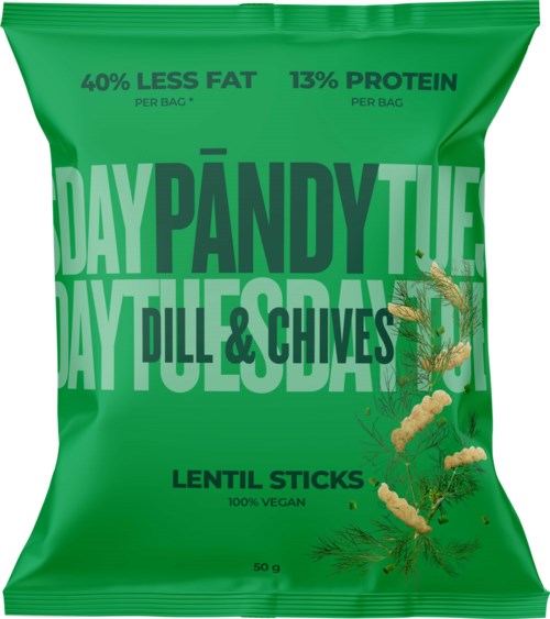 Pändy Lentil Sticks Dill & Chive 50 g