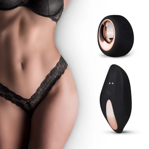 Pantyrebel Vibrating Lace Thong Black