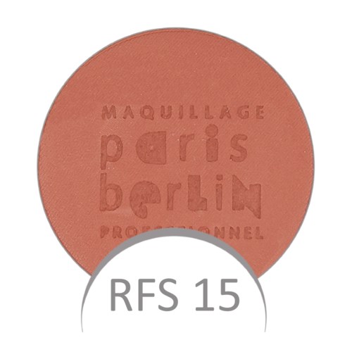 Okrągły produkt do makijażu z napisem 'Maquillage Paris Berlin' i 'RFS 15'.