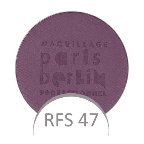 Lila runt sminkbrott med text: 'Maquillage Paris Berlin Professionnel' och kod 'RFS 47' längst ner.
