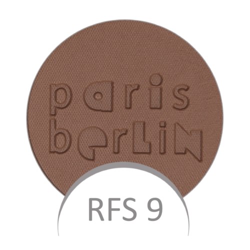 Okrągły produkt do makijażu z napisem 'paris berlin' i numerem RFS 9 poniżej.