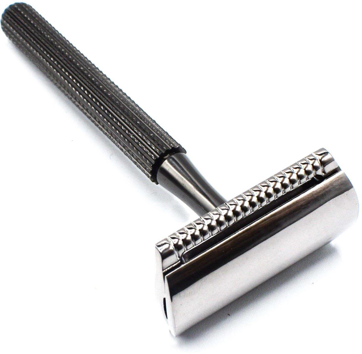 Parker Shaving 78R Gunmetal- Unisex Textured Long Handle Three piece ...