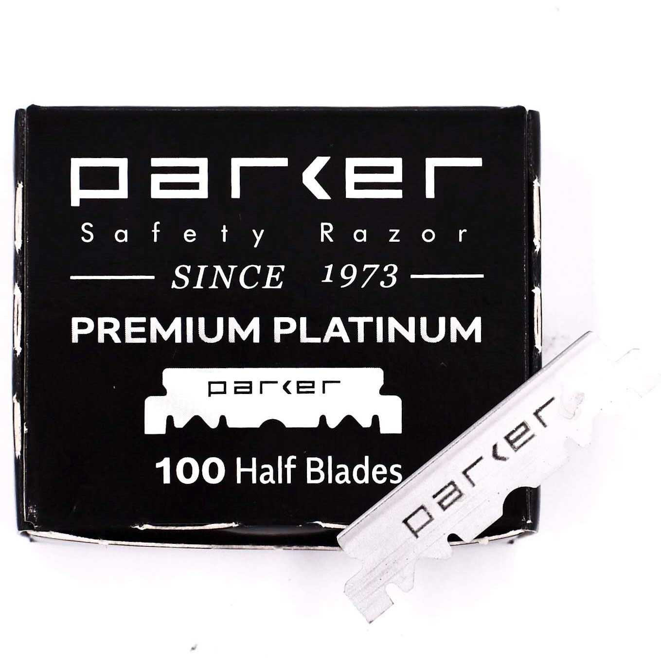 Parker Shaving Premium Platinum Half Blades for Barber Razors - 1 billede