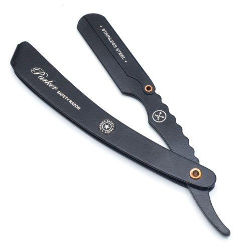 Parker Shaving SRXBLK- Heavy Duty SRX Stainless Steel Handle Clip Type Razor