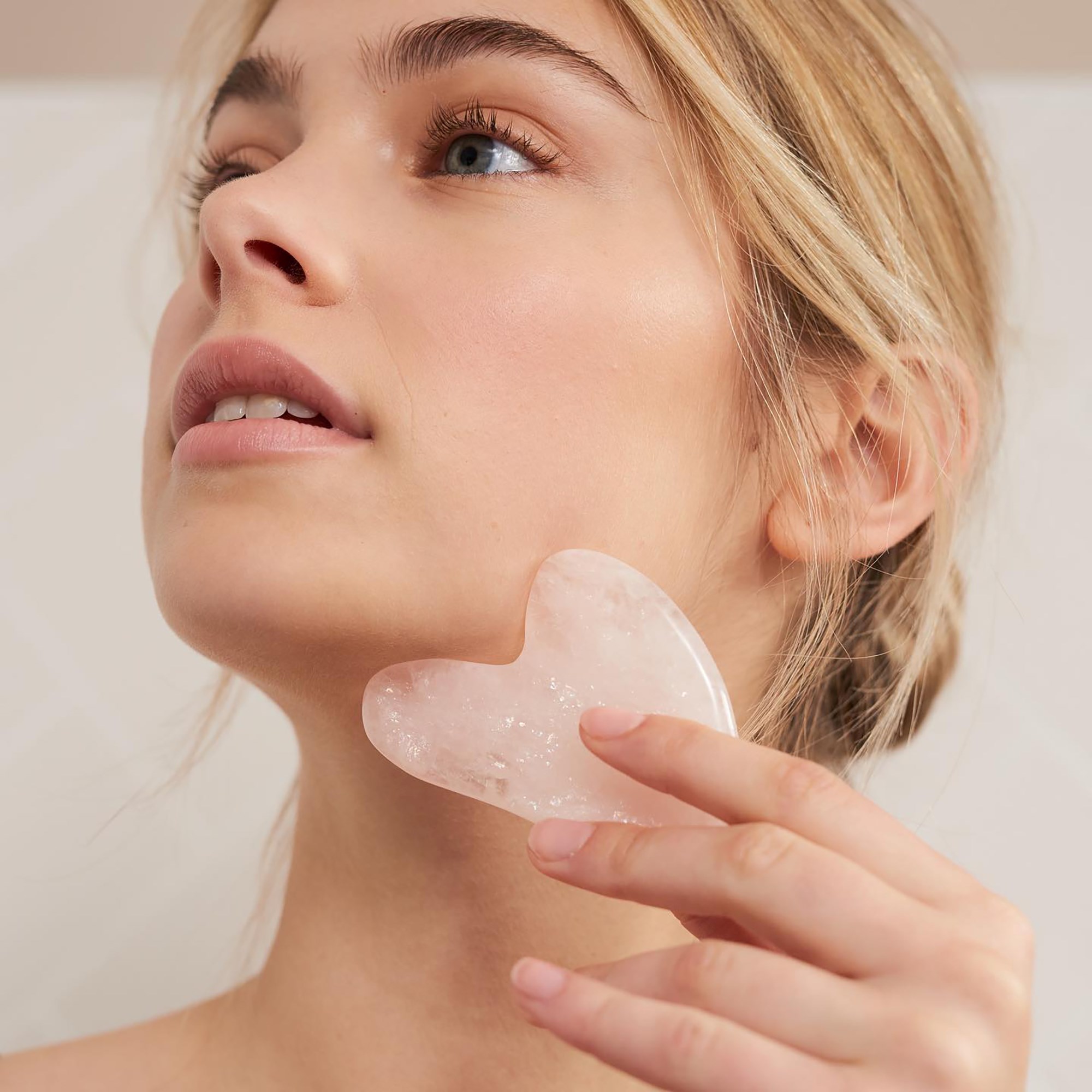 Parsa Beauty Nature Love Gua Sha Rose Quartz - kwarcowy kamień do masa (obrázok 5)