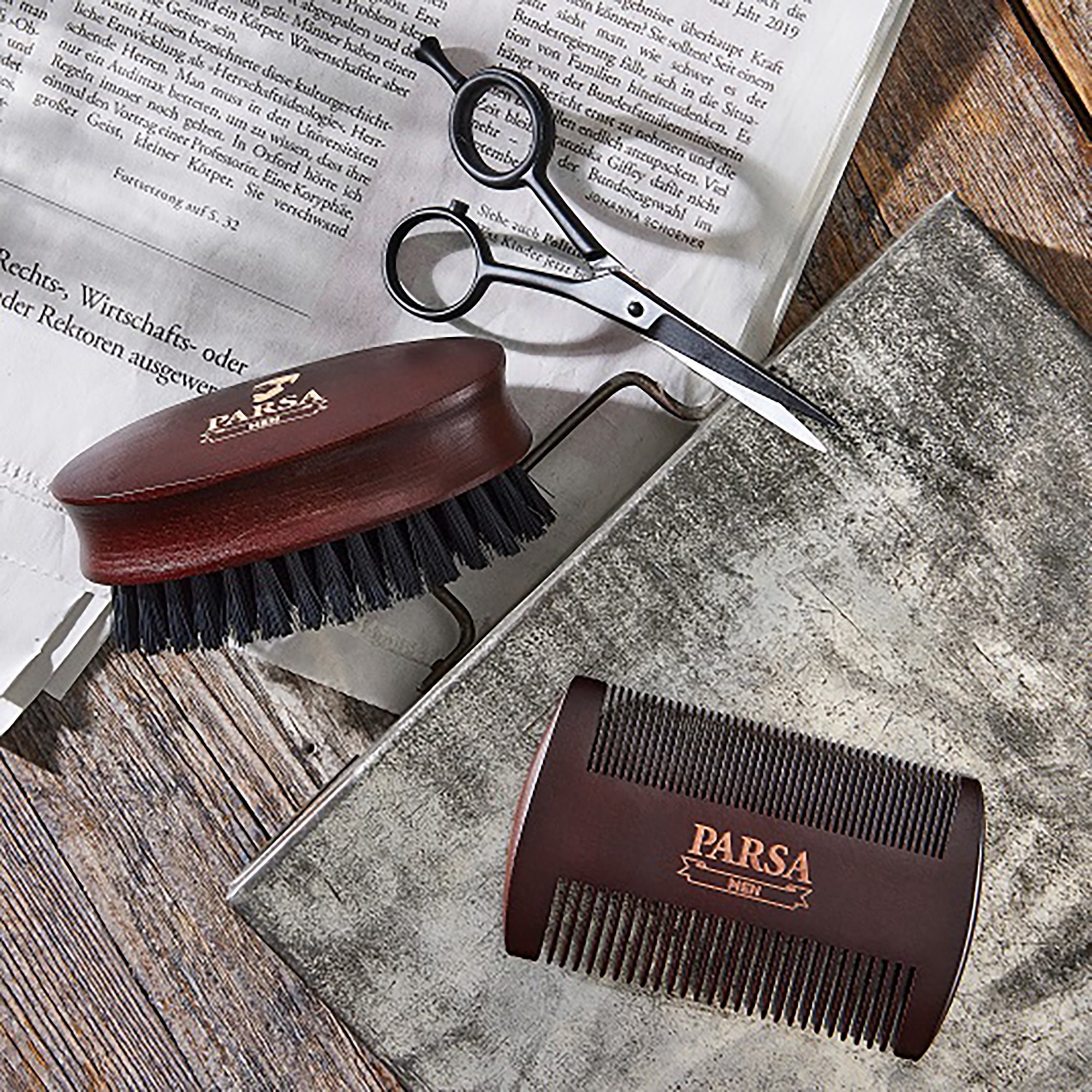Parsa Beauty Men Beard Brush - szczotka do brody (obrázok 4)