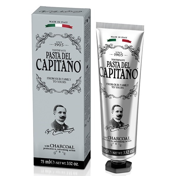 Läs mer om Pasta del Capitano 1905 Charcoal Toothpaste 75 ml