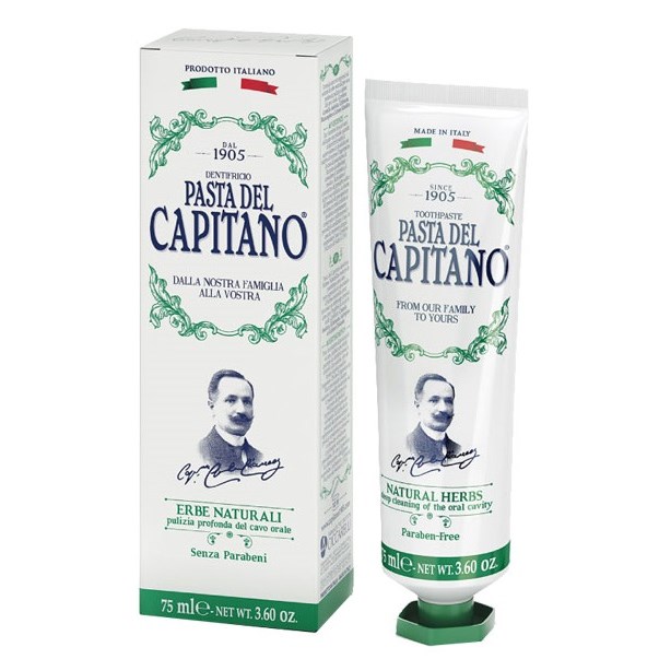 Läs mer om Pasta del Capitano 1905 Natural Herbs Toothpaste 75 ml