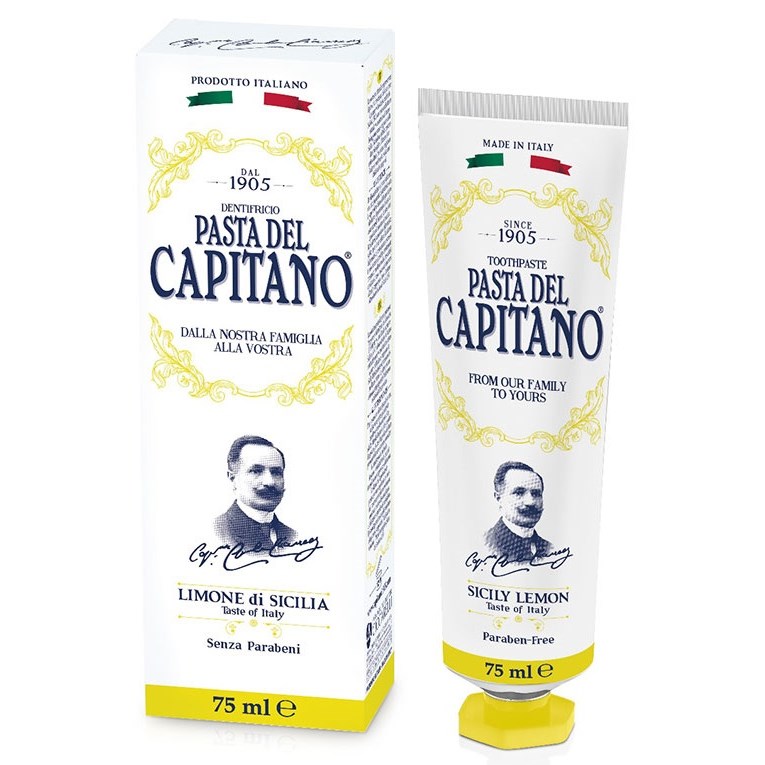 Läs mer om Pasta del Capitano 1905 Sicily Lemon Toothpaste 75 ml