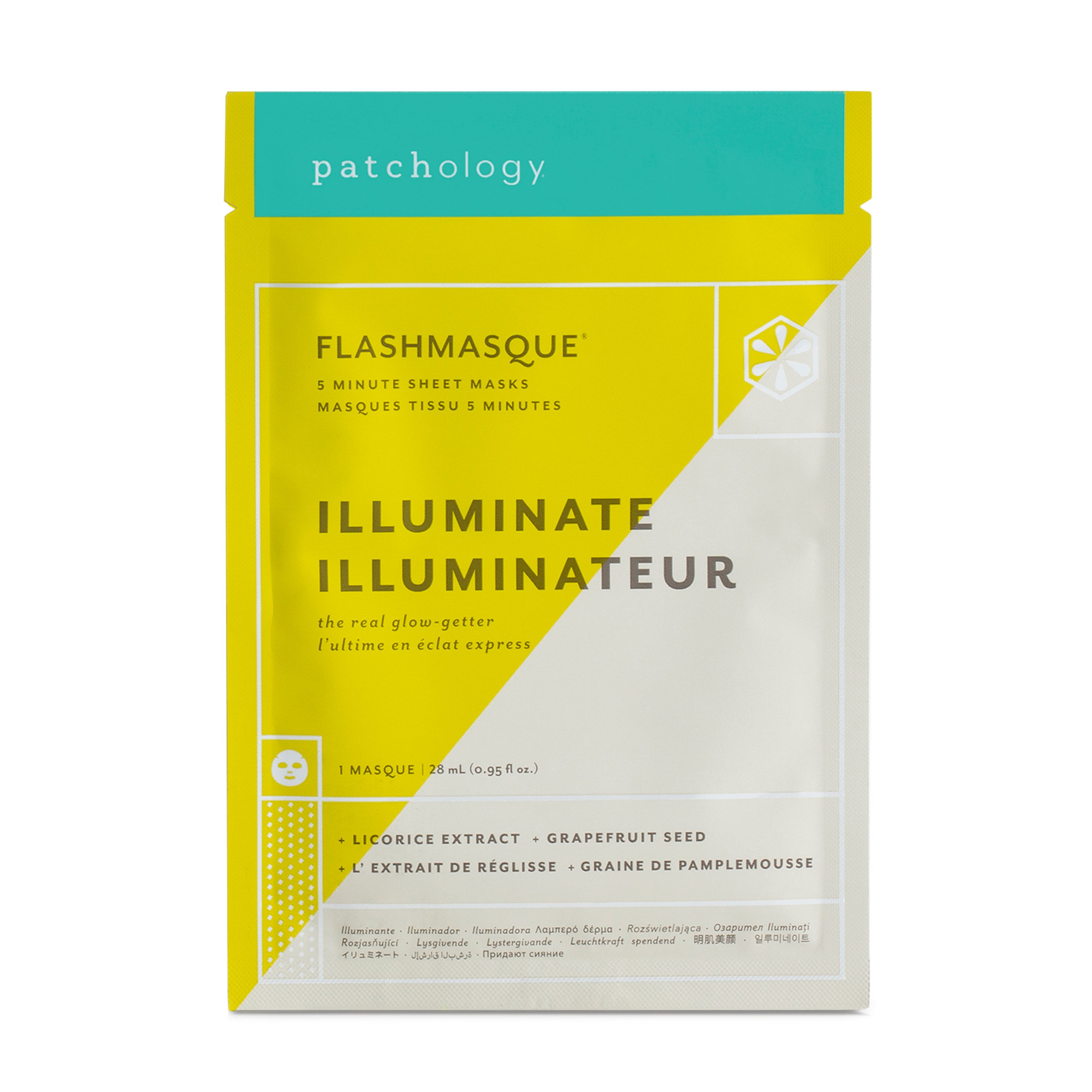 Patchology FlashMasque Illuminate Sheet Mask 4 pack