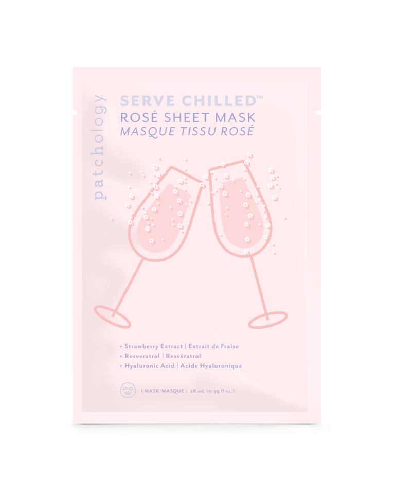 Patchology Serve Chilled Rosé Sheet Mask 4-pack LIMITED EDITION