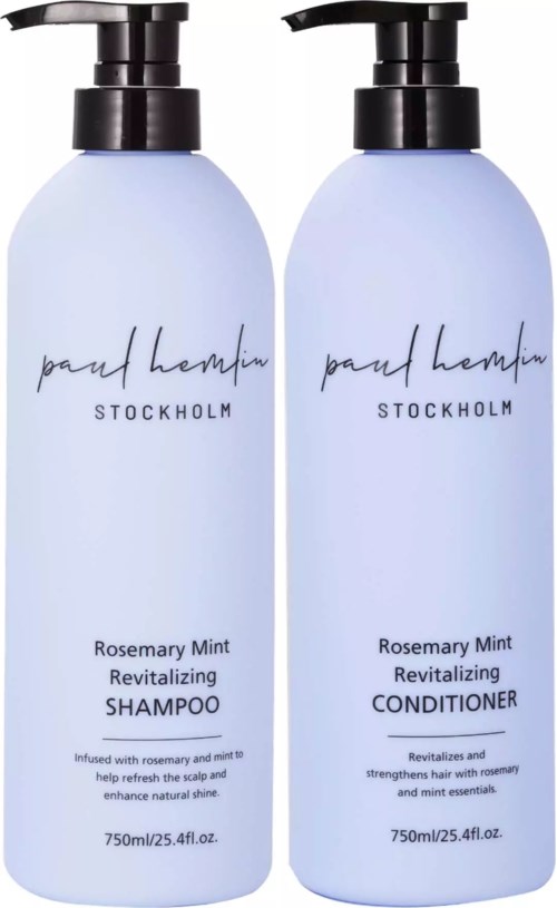 Paul Hemlin Stockholm Rosemary Mint Revitalizing Bundle Shampoo 750 ml & Conditioner 750 ml