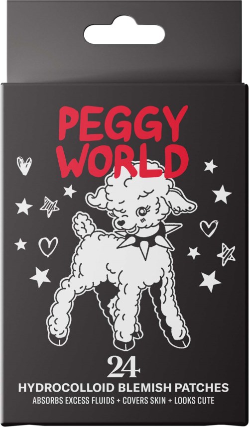 Peggy World Blemish Patches Stars and Hearts Black