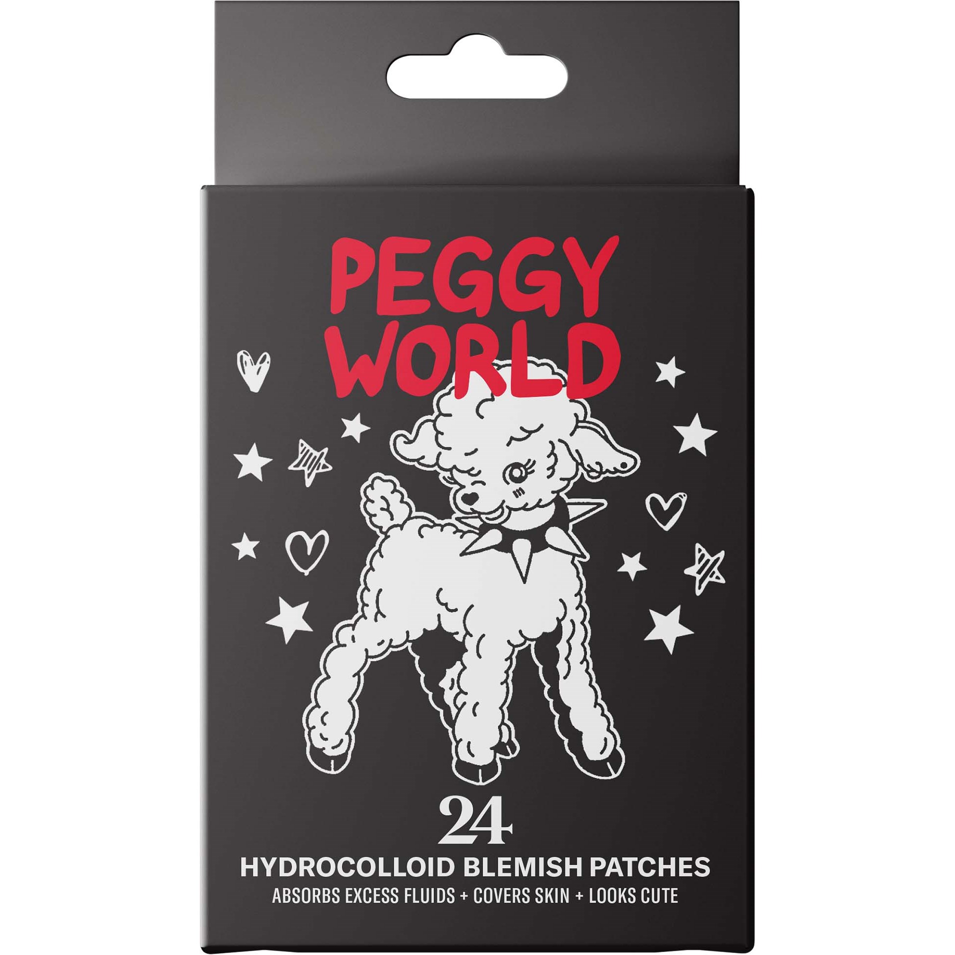 Peggy World Blemish Patches Stars and Hearts Black