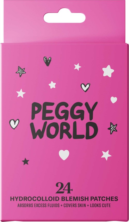 Peggy World Blemish Patches Stars and Hearts Hot Pink