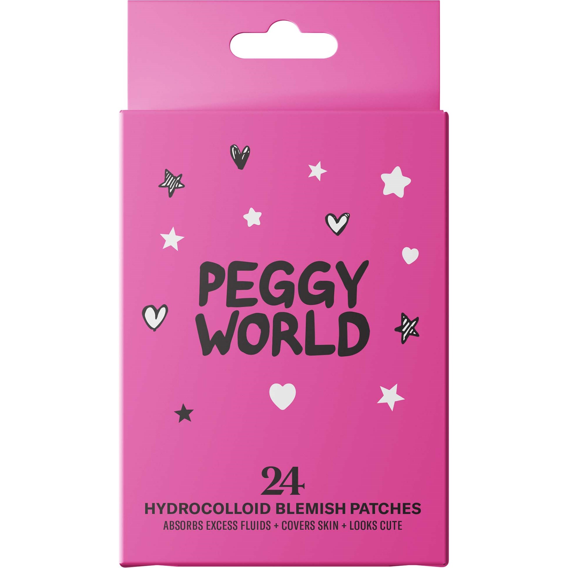 Peggy World Blemish Patches Stars and Hearts Hot Pink