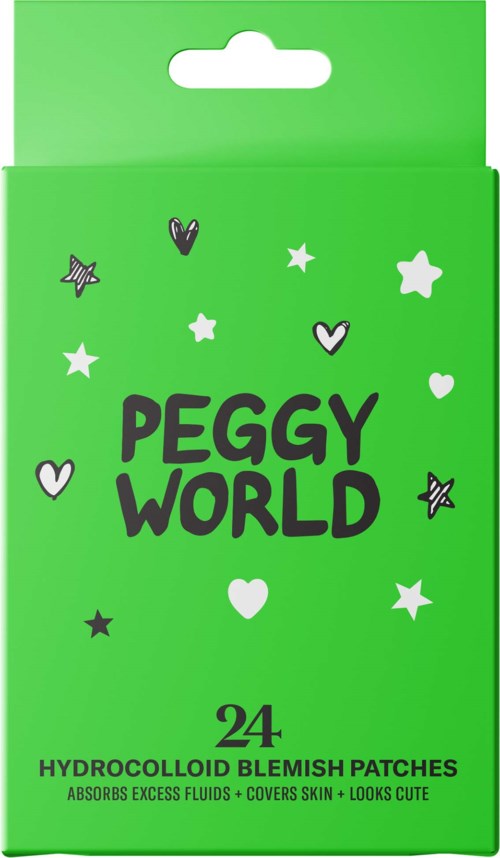 Peggy World Blemish Patches Stars and Hearts Lime Green
