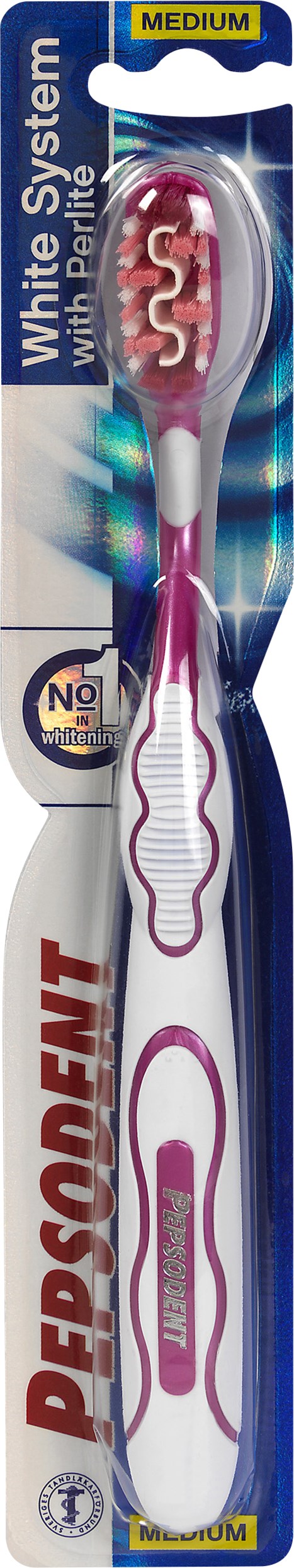 Pepsodent White System Tandborste Medium