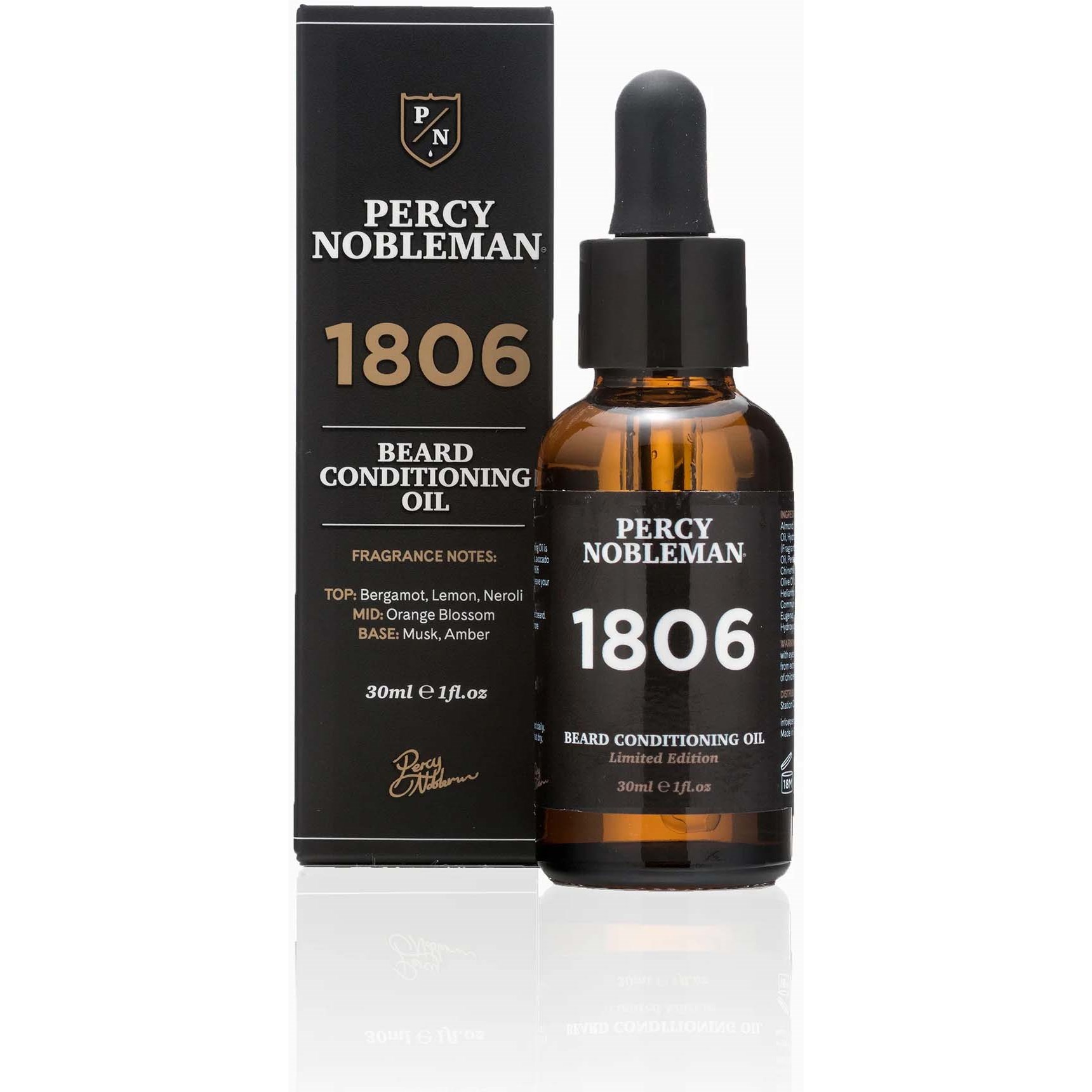 Läs mer om Percy Nobleman Beard Oil 1806 30 ml