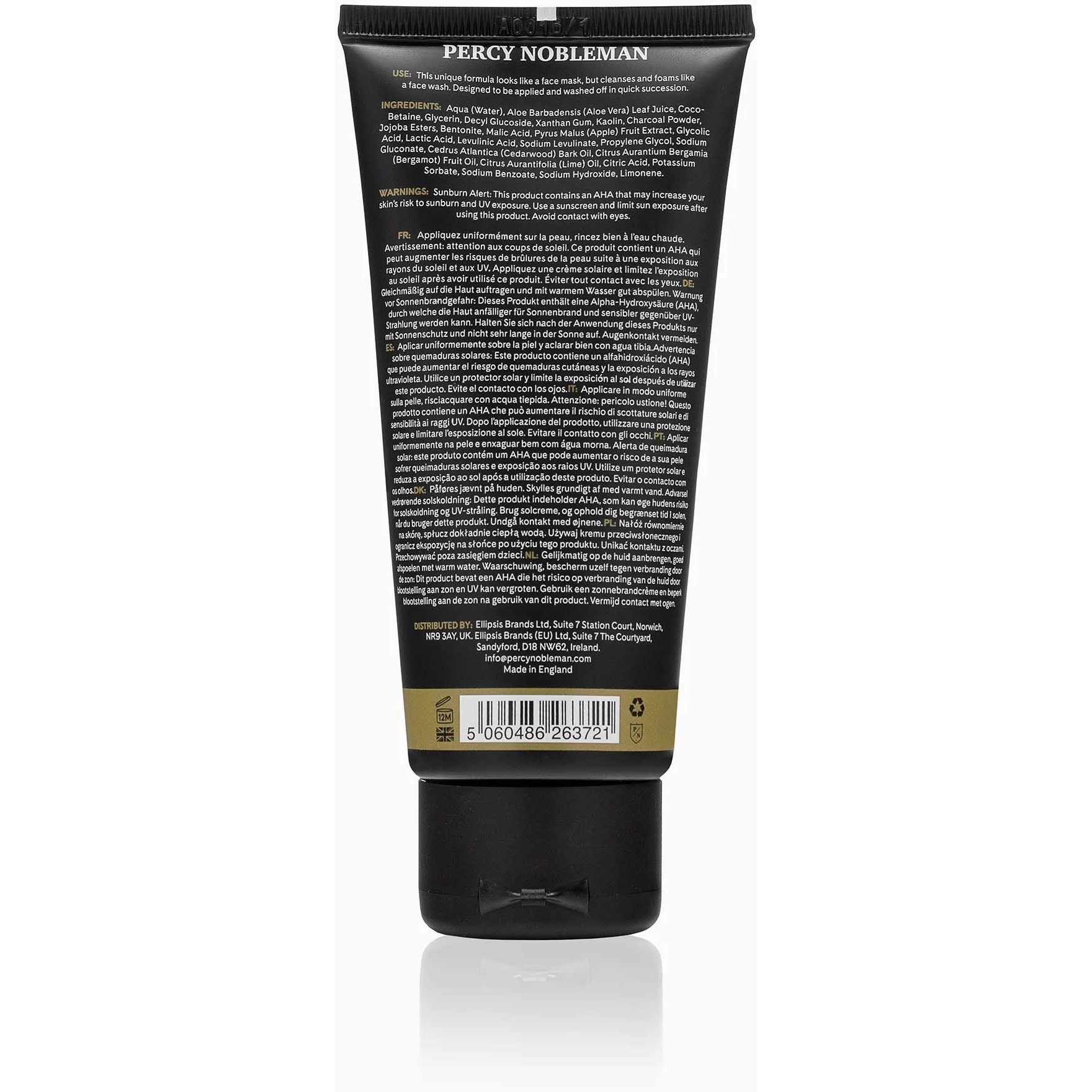 Alternativ bild 1 för Percy Nobleman Charcoal Scrub 100 ml