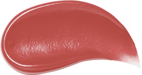 A dollop of pink lipstick or lip gloss with a glossy finish and smooth texture.