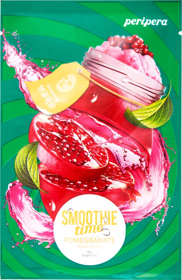 Peripera Smoothie Time Mask Sheet #2 Pomegranate Glowing 18 g