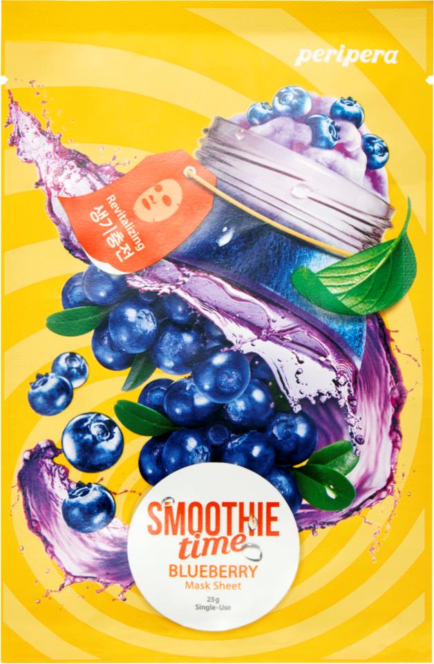 Peripera Smoothie Time Mask Sheet #3 Blueberry Revitalizing 18 g