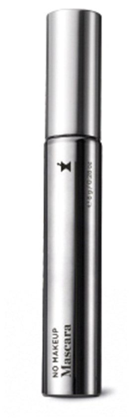 En silverrör med en svart fjärilslogga och text som visar att det är en makeup-produkt.