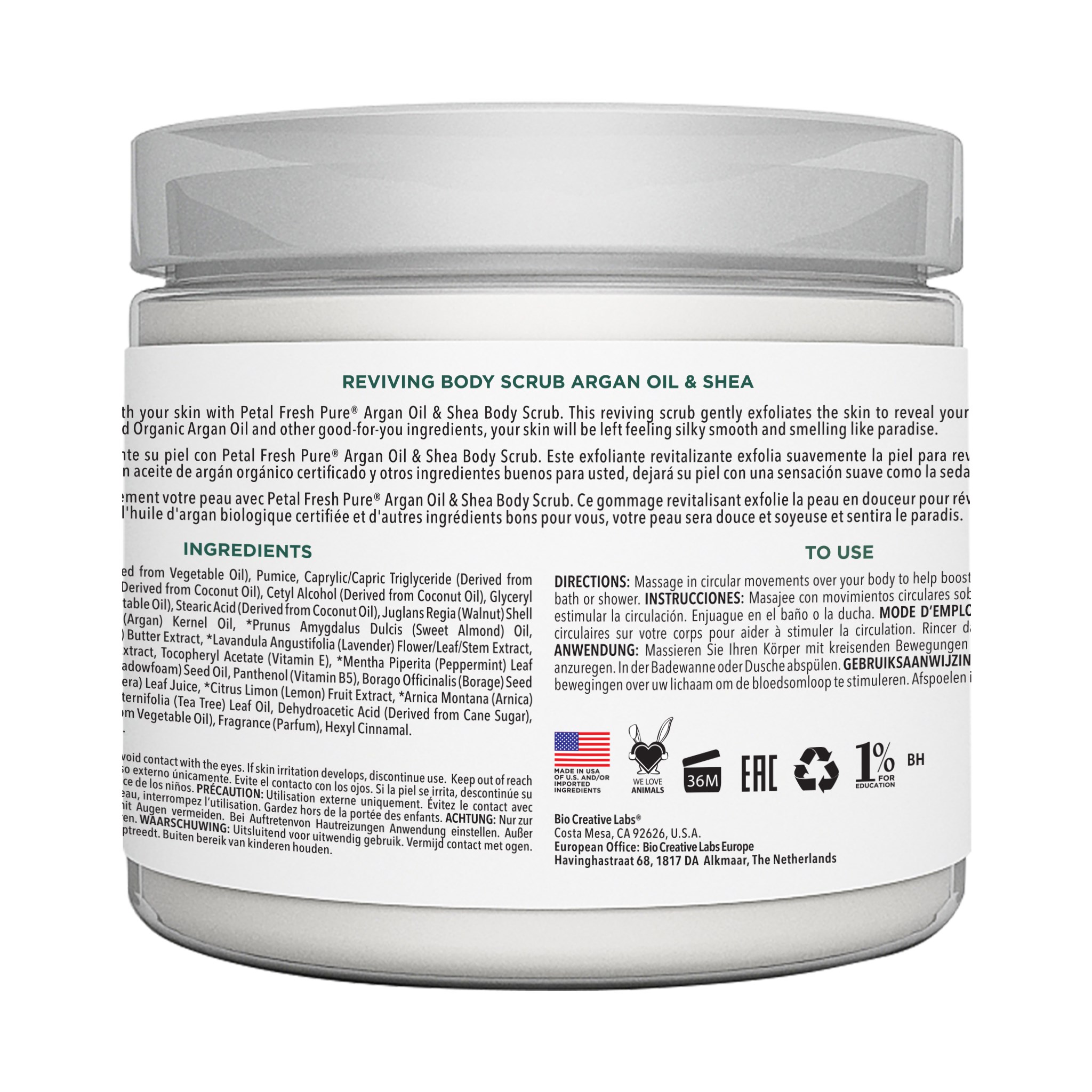 Alternativ bild 1 för Petal Fresh Pure Argan Shea Body Scrub 473 ml