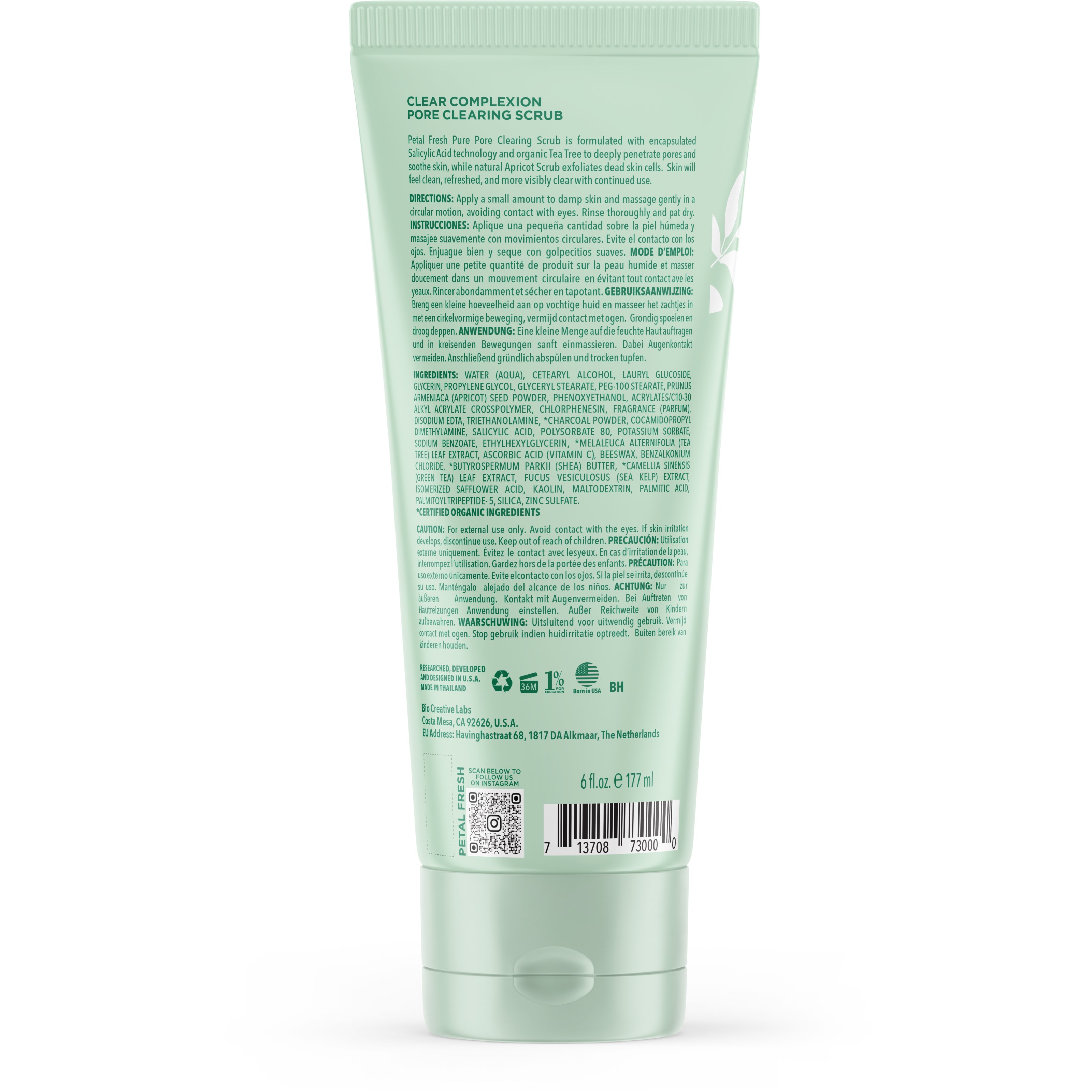 Alternativ bild 1 för Petal Fresh Pure Clear Complexion Pore Cleansing Scrub 177 ml