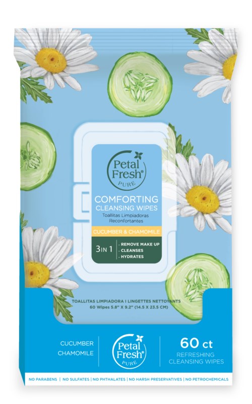 Petal Fresh Pure Comforting Cucumber & Chamomile Cleansing Wipes