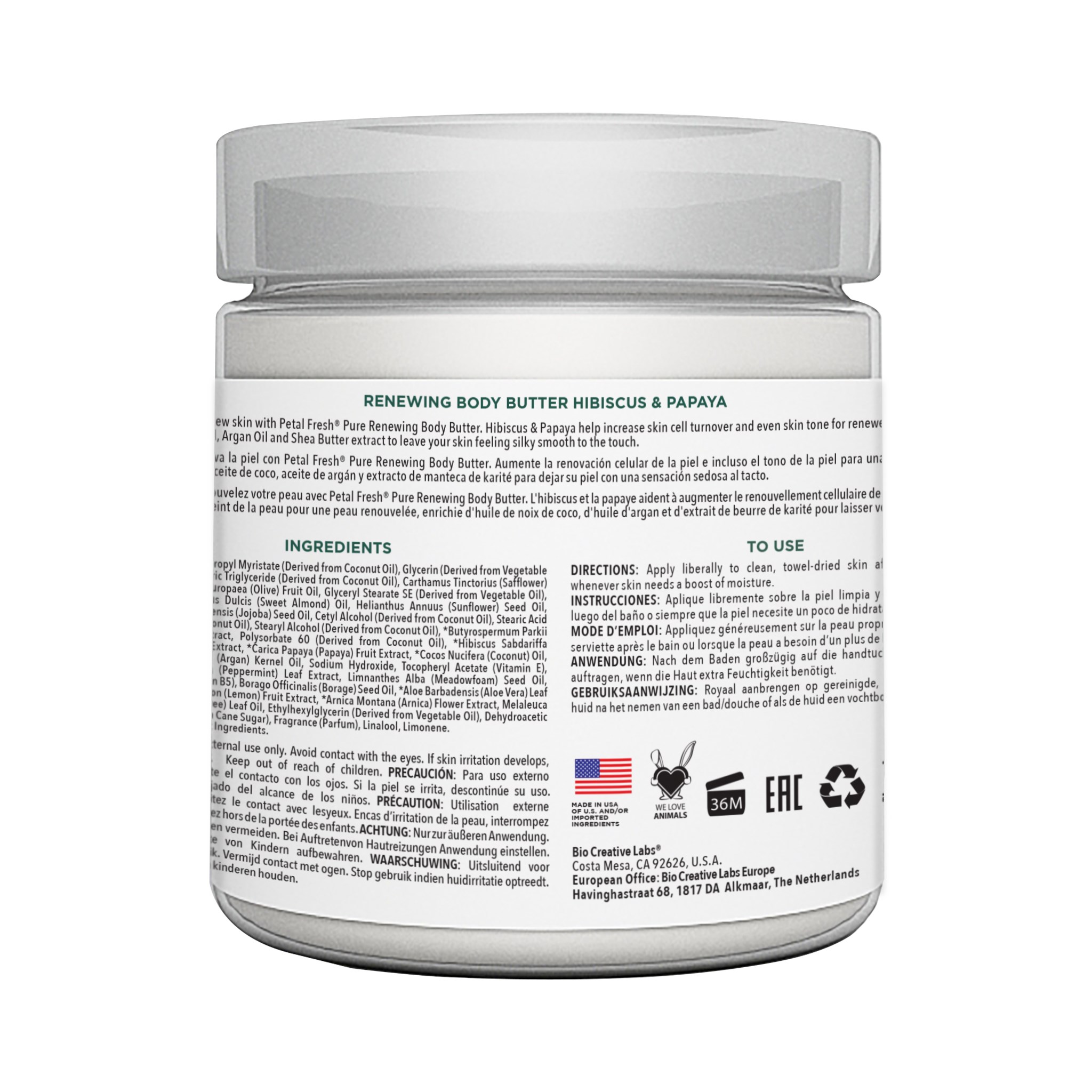 Alternativ bild 1 för Petal Fresh Pure Hibiscus & Papaya Body Butter 237 ml