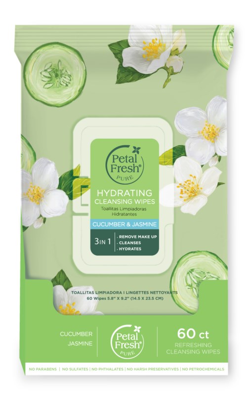 Petal Fresh Pure Hydrating Cucumber & Jasmine Cleansing Wipes