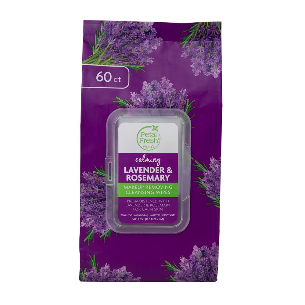 Petal Fresh Pure Lavender & Rosemary Makeup Removing Wipes billede