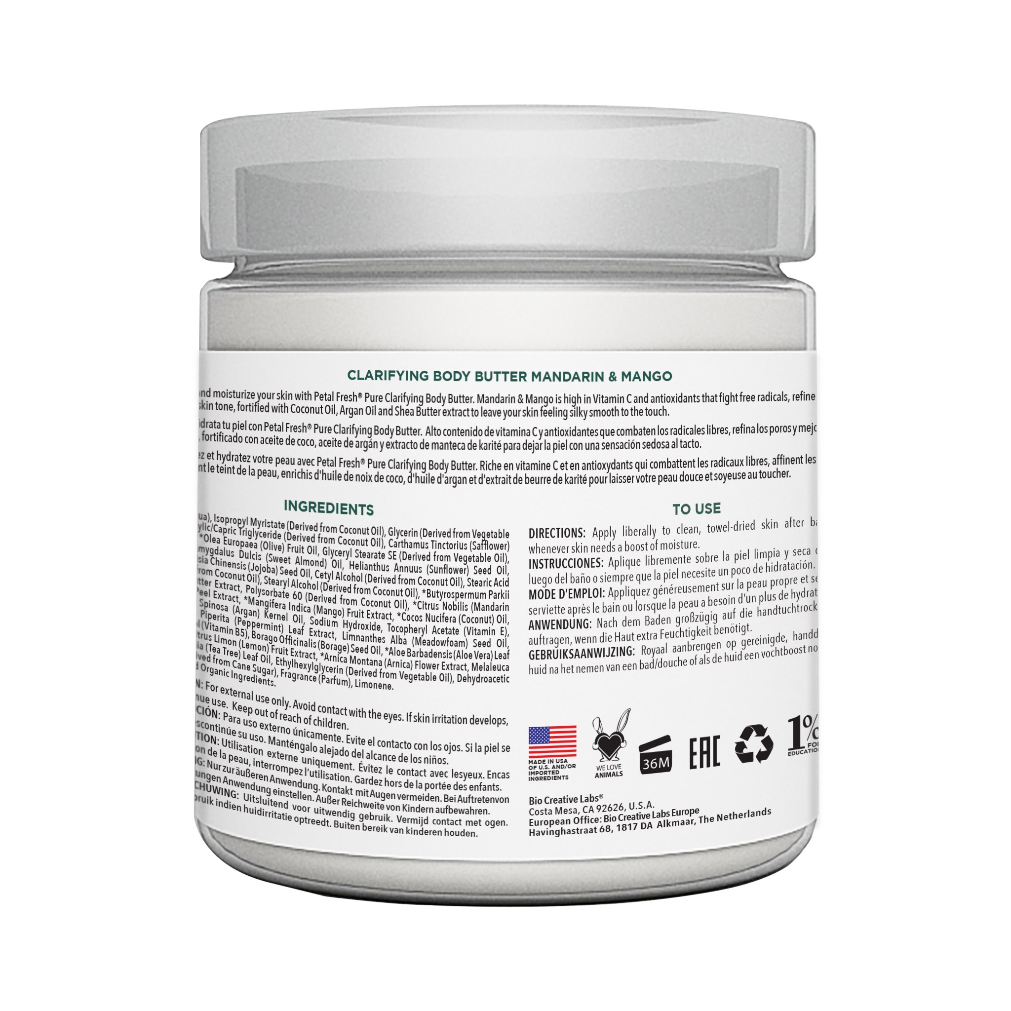 Alternativ bild 1 för Petal Fresh Pure Mandarin & Mango Body Butter 237 ml