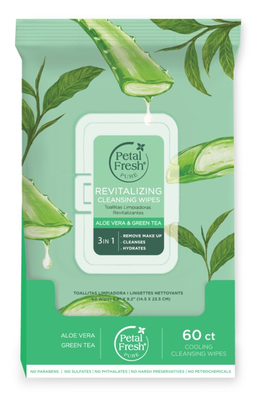 Petal Fresh Pure Revitalizing Aloe Vera & Green Tea Cleansing Wipes