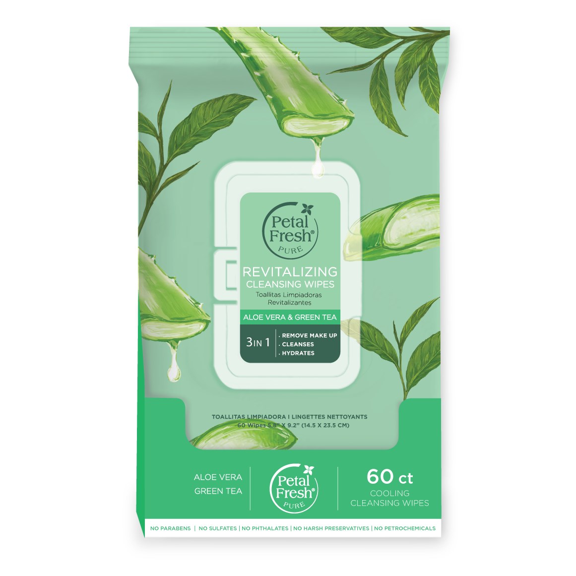 Petal Fresh Pure Revitalizing Aloe Vera & Green Tea Cleansing Wip