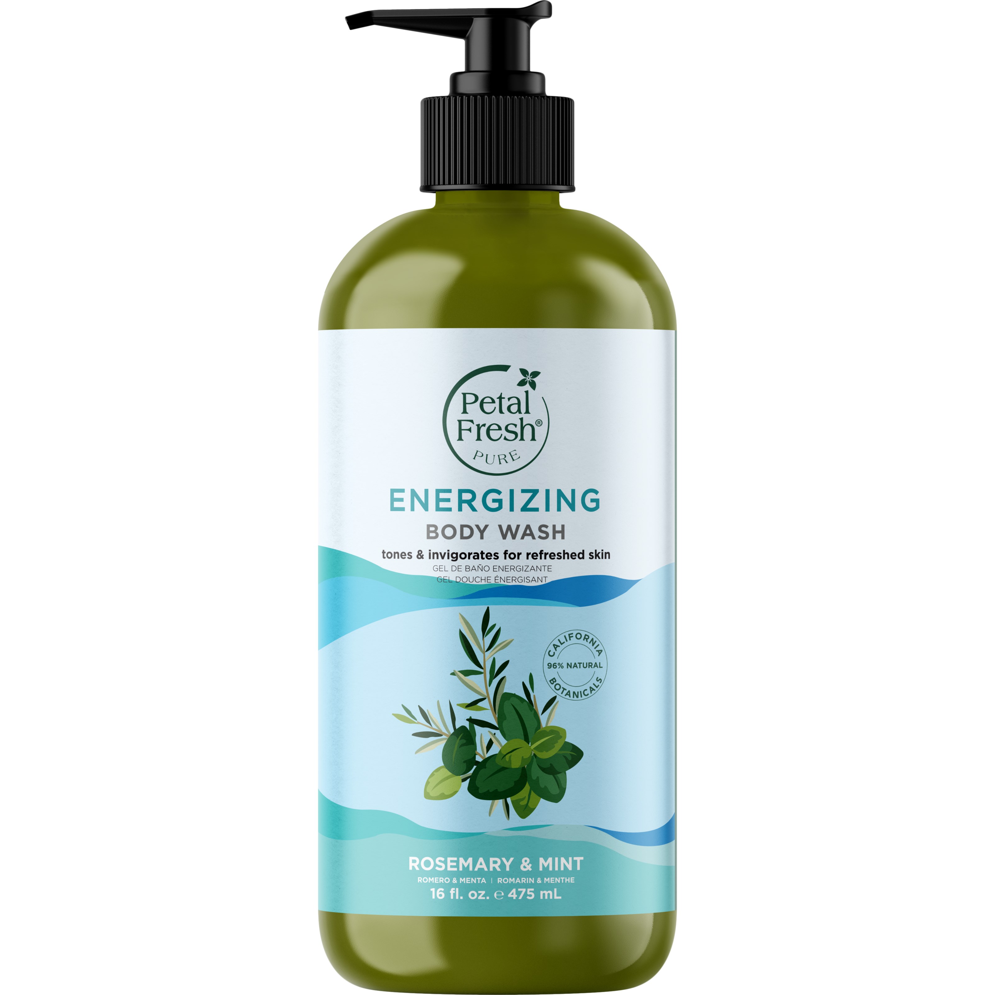 Petal Fresh Pure Rosemary & Mint Body Wash 473 ml billede