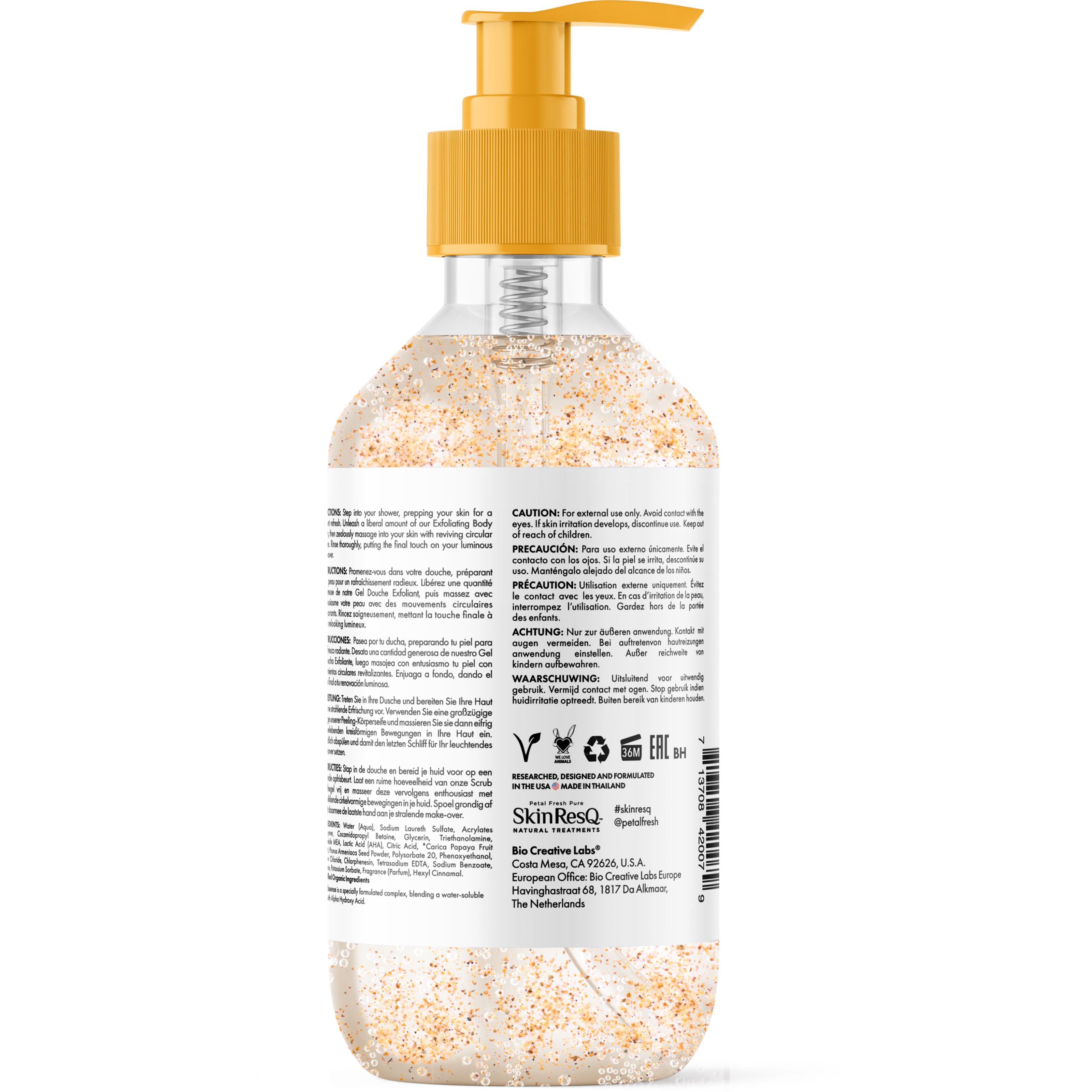 Alternativ bild 1 för Petal Fresh Skin ResQ Skin ResQ Exfoliating Body Wash 473 ml